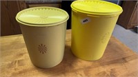 2 Tupperware canisters