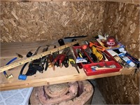 Hack saw, pliers, allen wrenches, etc