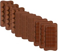 9Pcs Silicone Chocolate Molds