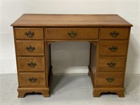 Vintage wood writing desk w/ dovetail drawers