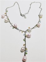 925 Sterling Silver Fresh Water Pearl Necklace