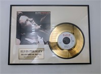 24K Gold Plated Elvis Presley Record