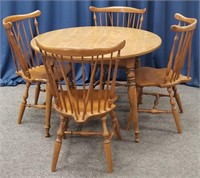 Ethan Allen Kitchen Table & Windsor Chairs