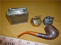 Vintage Tobacco Pipe & Table Lighters