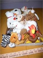 11pc Ty Beanie Babies with Tags