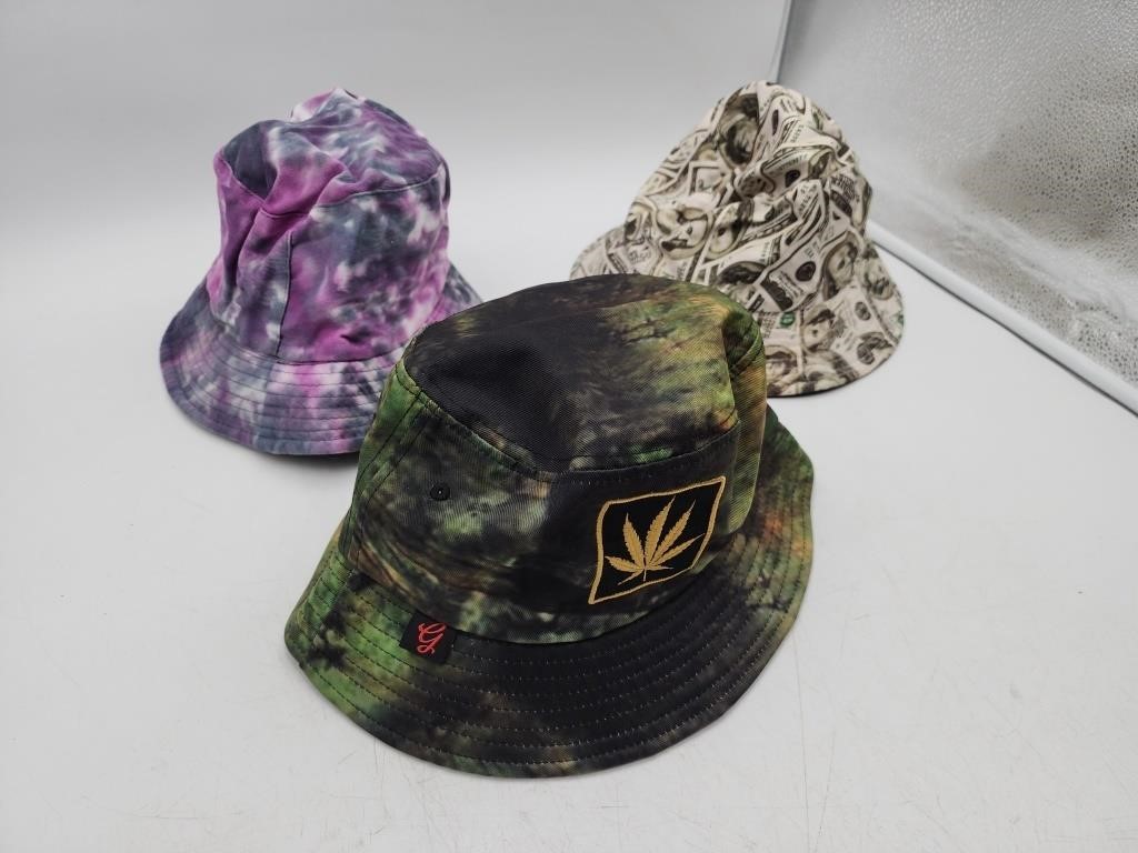 Lot of 3 Bucket Hats