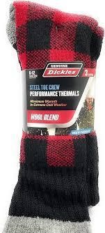 3pk Dickies Blue Performance Thermal Socks A7