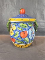 A Clay Art Amalfi Cooke Jar w/Lid