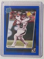 2021 DONRUSS ELIJAH MOORE RC BLUE PRESS PROOF