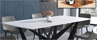 Orren Ellis Dining Table Rectangle White(Top Only