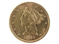 1906-S $5 Gold Half Eagle