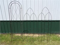 (2) 6ft. & (1) 7ft. Metal Trellises