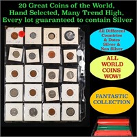 20 Great Coins of the World, hand selected, many t