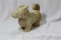 A White Jade or Similar Hardstone Ox