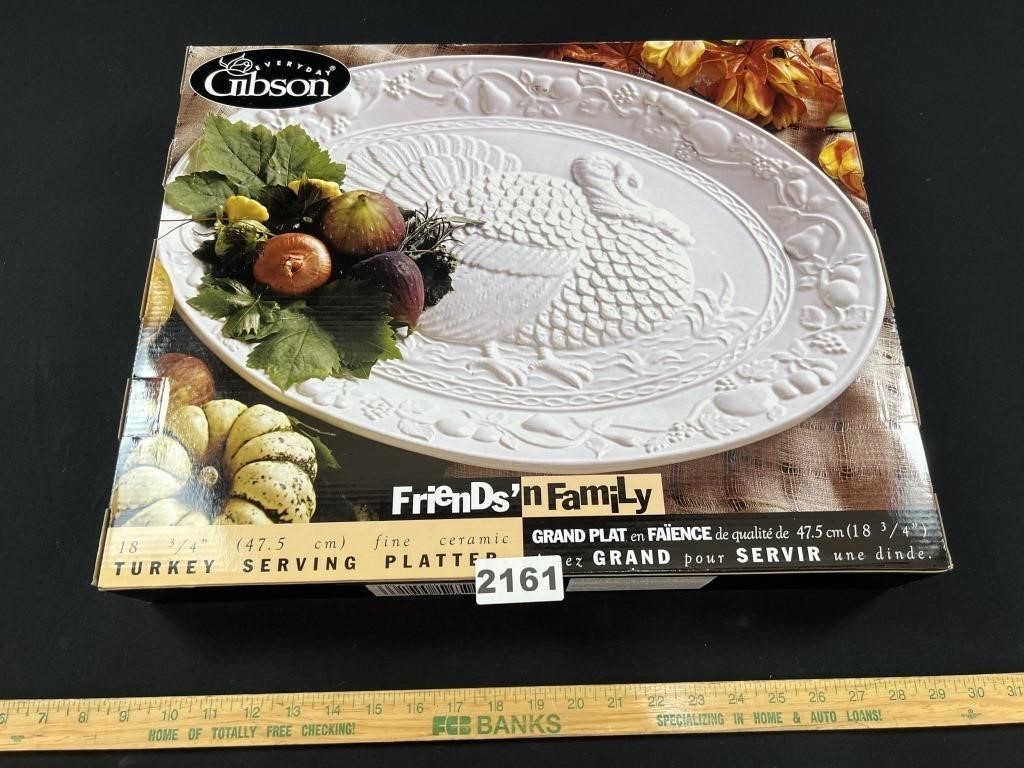 Gibson Turkey Serving Platter NIB