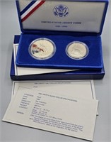 1986 S US Liberty Comm Proof Silver Dollar