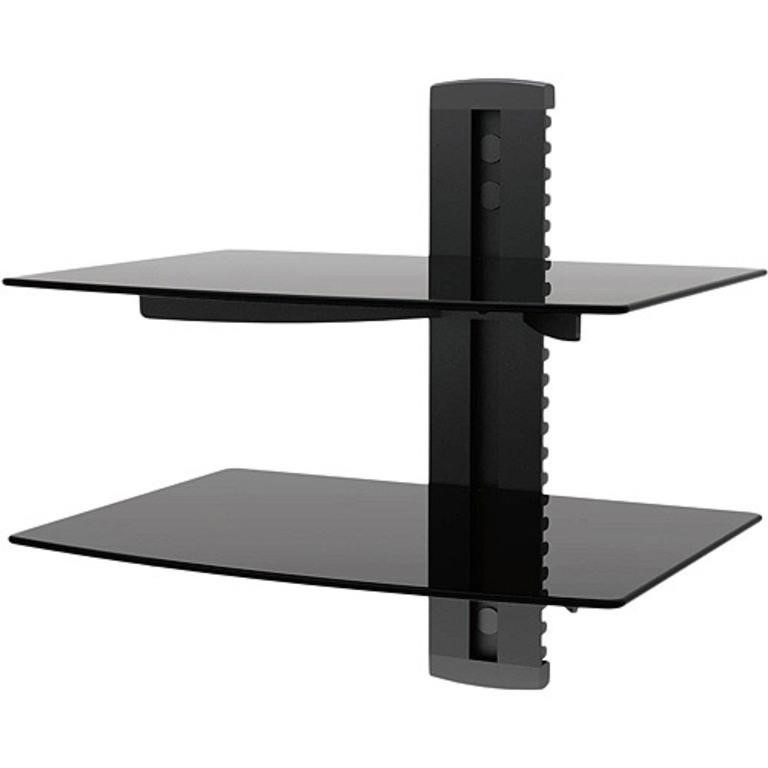 Ematic Console 2-Shelves wall mount, Black