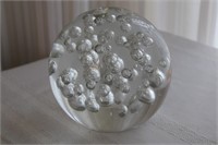 LARGE ART GLASS PAPERWEIGHT