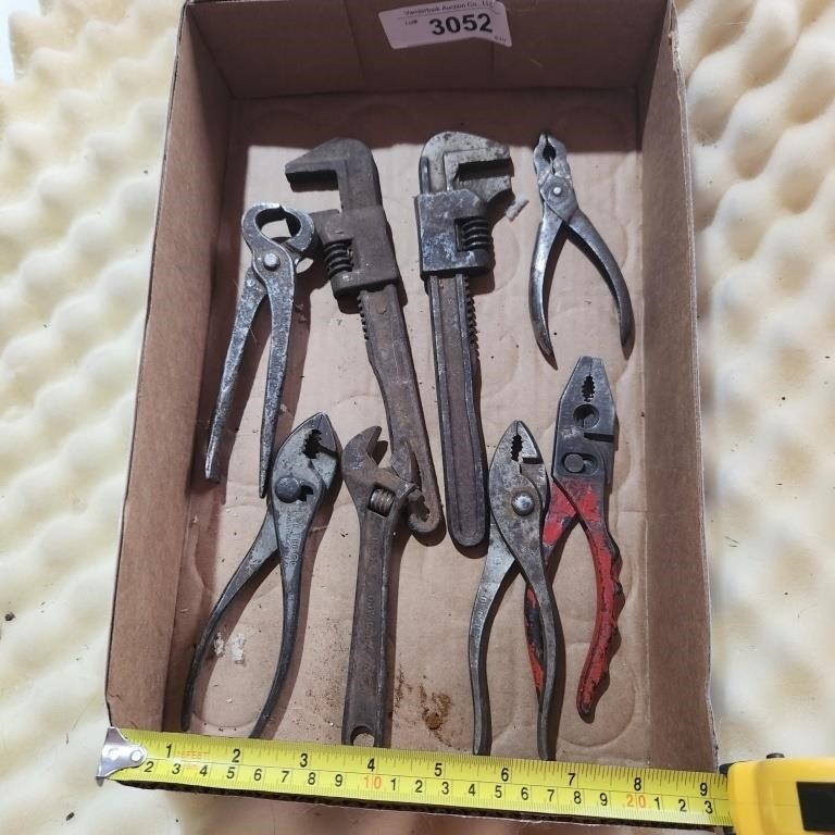 Pliers, Adj. Wrench, Pip Wrenches & more