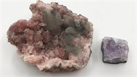 Pink Amethyst Geode & Purple Amethyst