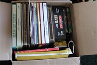 BOX OF GAMES AND RECORDS