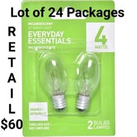 Lot of 24 Packages Everyday Essentials Night Light