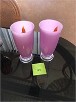 Two pink vases #104