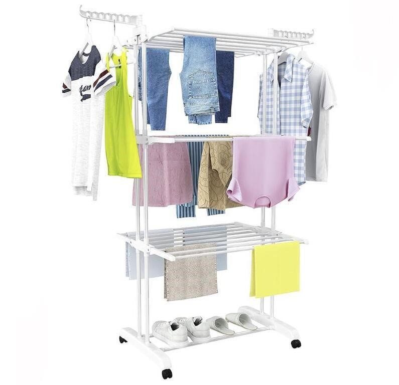 HOMIDEC CLOTHES DRYING RACK 30x19.7x67.7IN