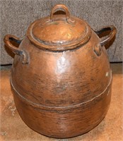 18th Century French Hand Hammered Copper Jar w/