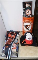 Baltimore Orioles memorabilia to include, banners