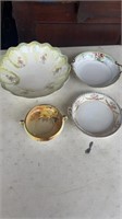 Four Assorted Hand Painted Bowls