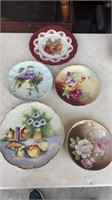 Assortment of Hand Painted Plates