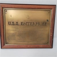 USS Enterprise plaque