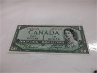 1954 DEVIL'S FACE  CANADIAN $1 DOLLAR BANK NOTE