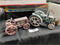 2 Vintage diecast tractors