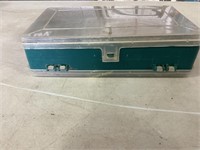 Small tackle box with weights and hooks
