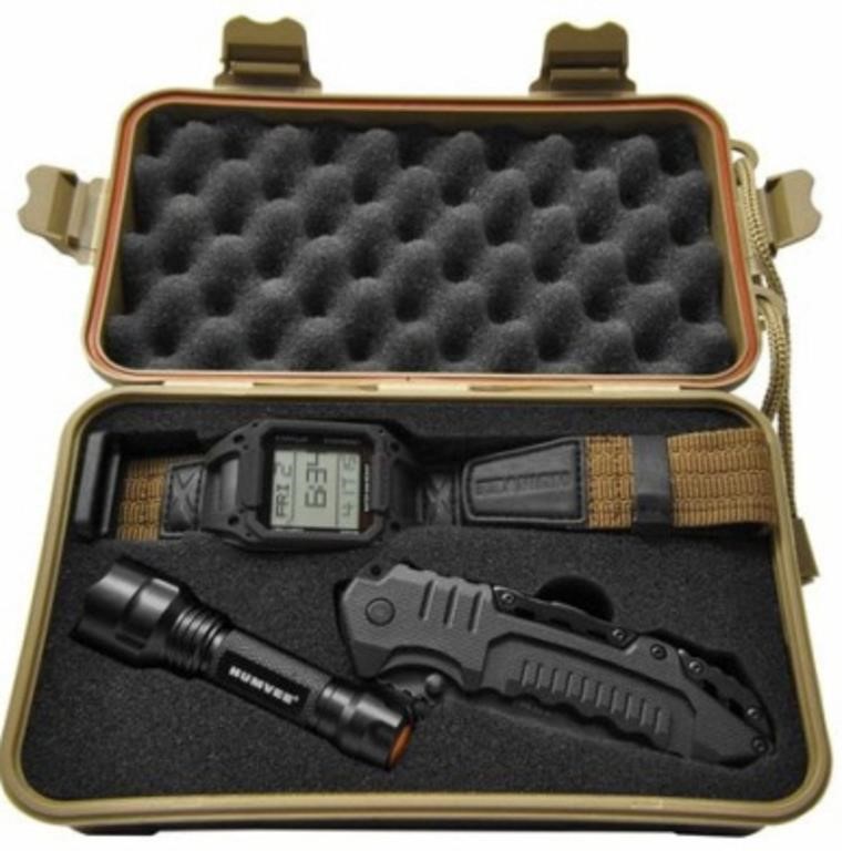 Humvee Black Recon Mission Combo Watch Set