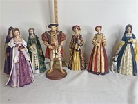 King Henry VIII And ladies statues