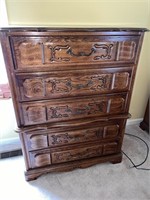 Mid Century American Drew Oak Chest of Drawers