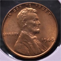 1948 CHOICE BU RED LINCOLN CENT