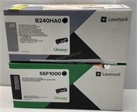 Lot of 2 Lexmark Toner Cartridges - NEW $510