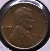 1922 D LINCOLN CENT AU