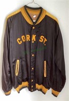 Vintage satin men’s jacket advertising Mike’s