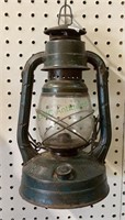 Vintage Deetz railroad lantern measures 12 inches