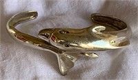 Sterling Silver Taxco Mexico Dolphin Bracelet