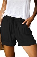 C739  ONLYSHE Biker Shorts with Pockets, MED