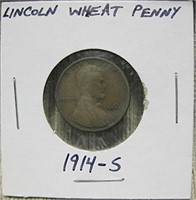 Lincoln Wheat Penny 1914-S