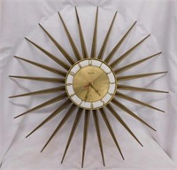 1960's Spartus Atomic Starburst Sunburst clock,