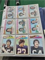 1977 complete foot ball card set