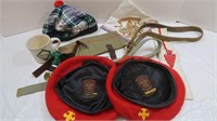 Boy Scout Hats, Belts, & memorabilia